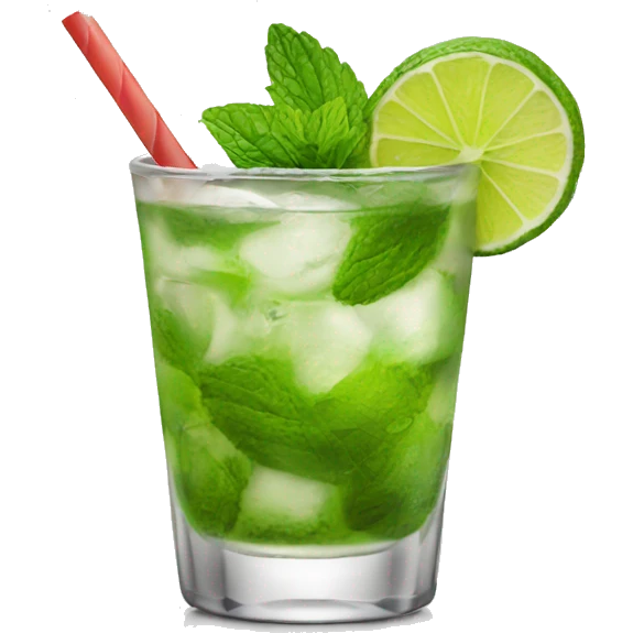 Mojito cocktail emoji