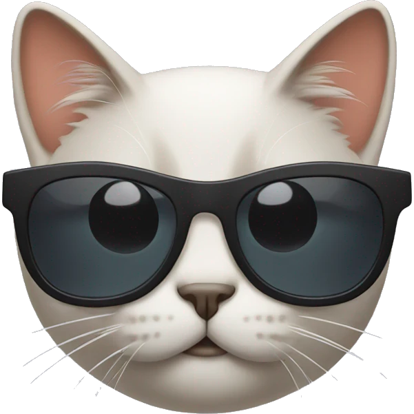 Cat with sunglasses emoji