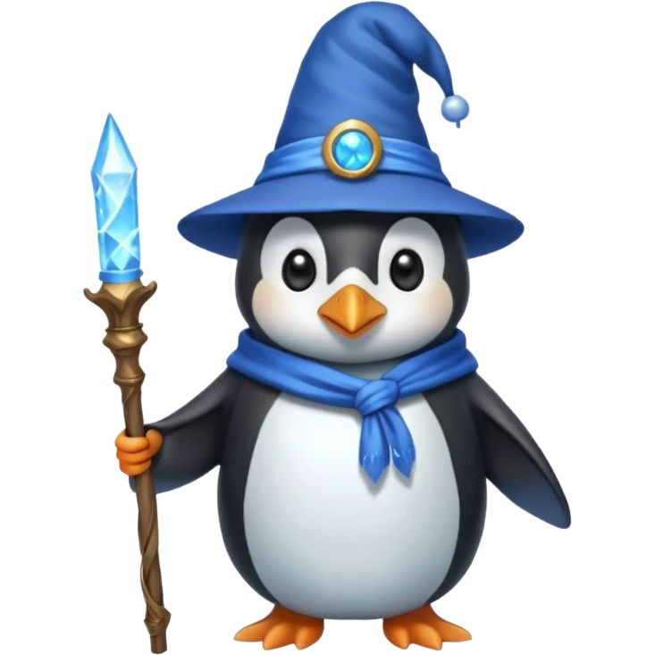Penguin Wizard emoji