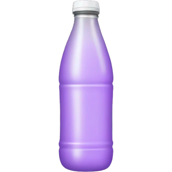 Light purple drink bottle emoji