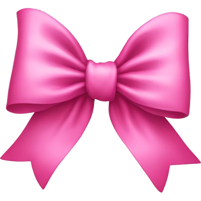 pink bow emoji