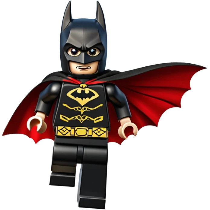 Lego Zorro Batman chasing baddies  emoji