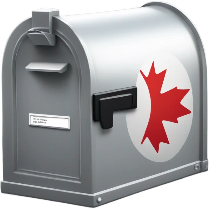 Canada Post mail box emoji