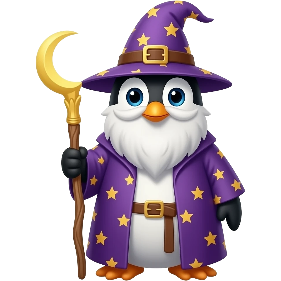 Penguin Wizard emoji