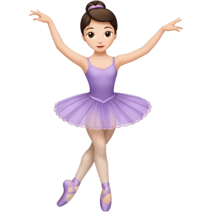 Bunette girl dancing ballet emoji