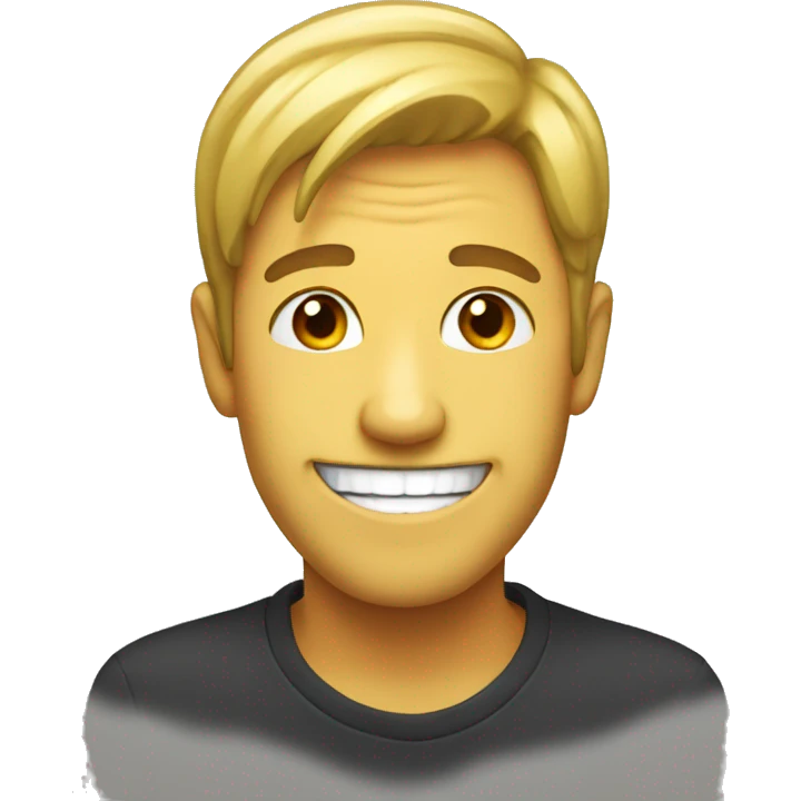 Fake smile emoji