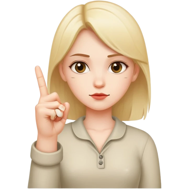 girly middle finger emoji