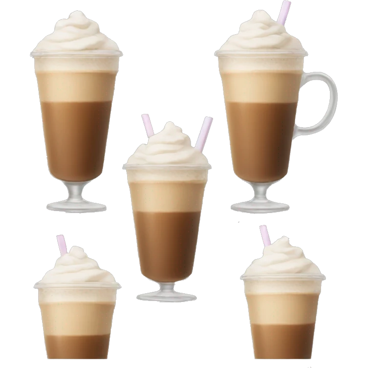 Iced latte emoji