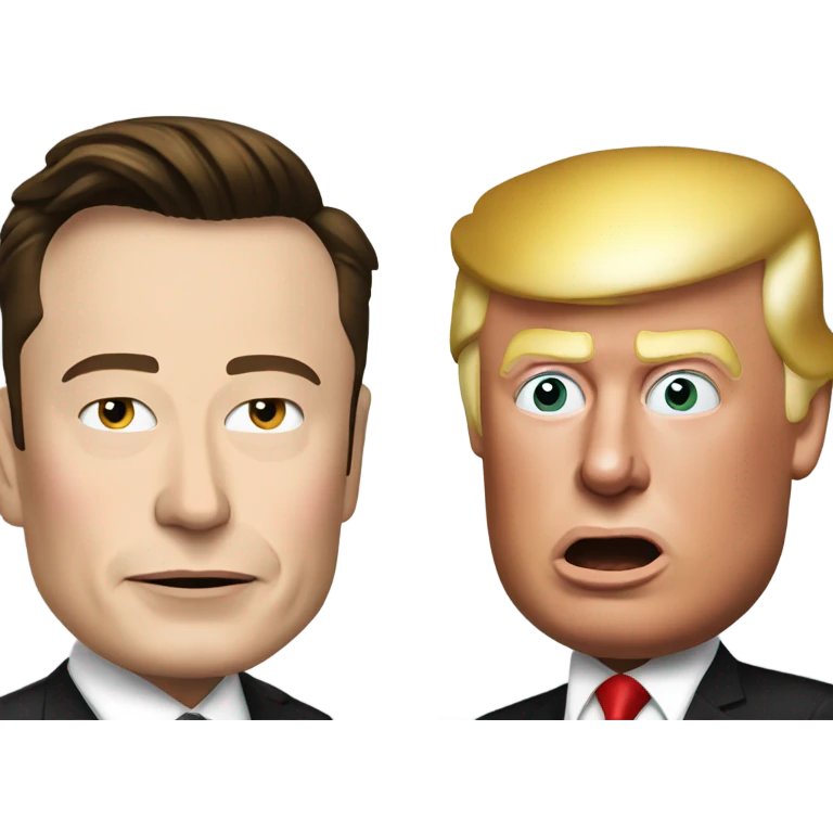 elon musk and trump emoji