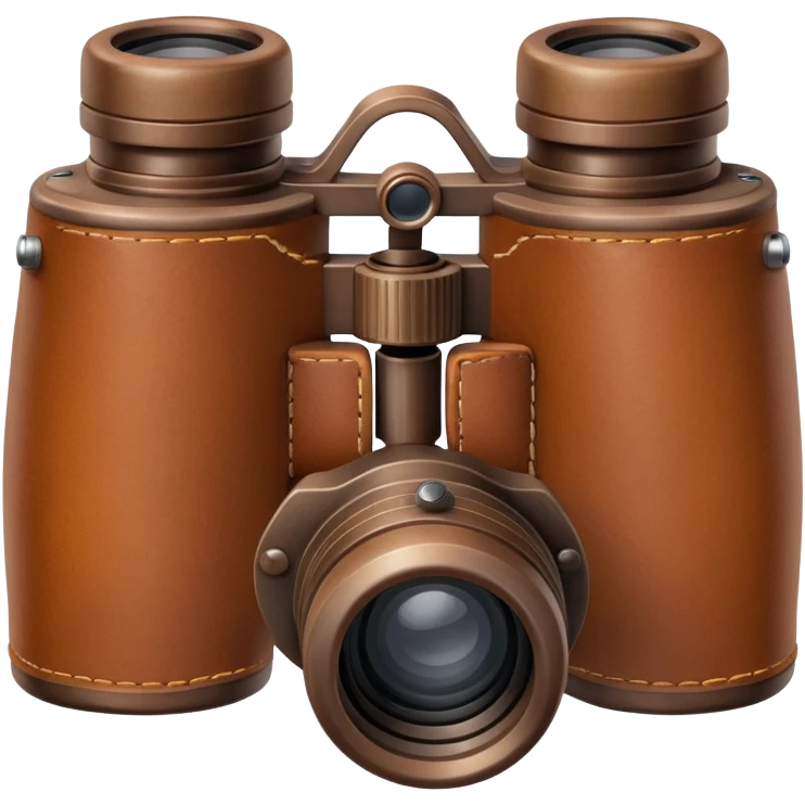 brown binoculars emoji