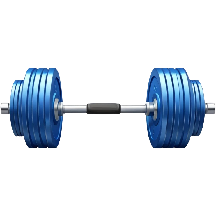 blue barbell emoji