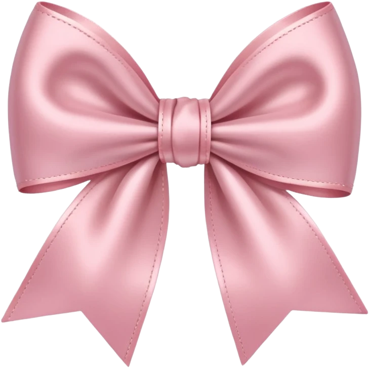 a light pink bow emoji