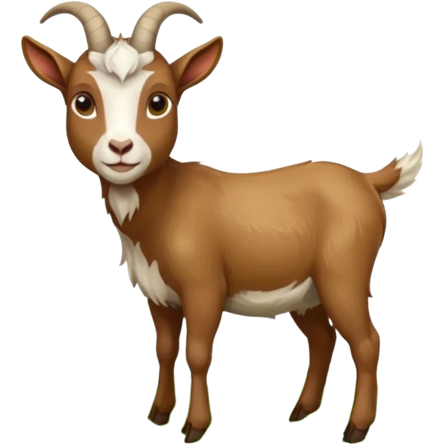 goat in the process of eating grass emoji