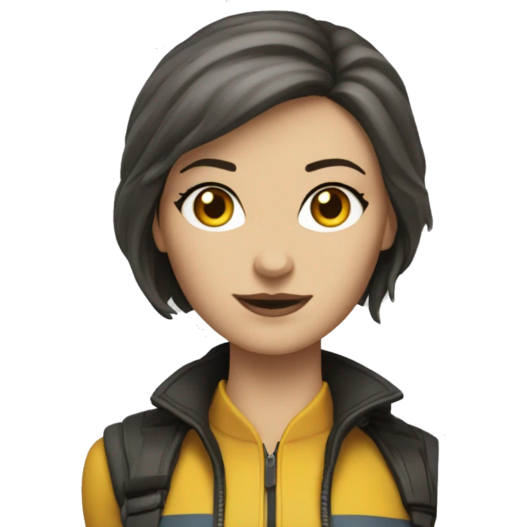 Caucasian Woman named Ashley who is in the X-Men emoji