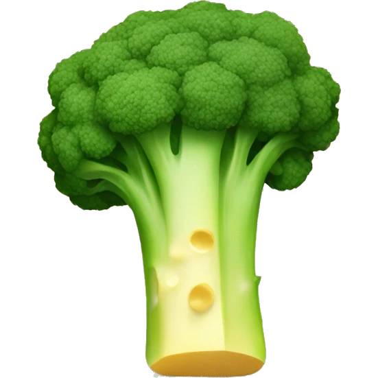 Broccoli with cheese  emoji