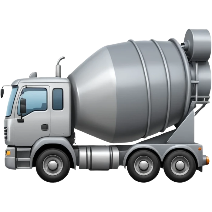 Concrete mixer truck emoji