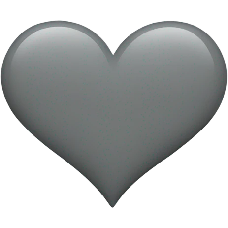 Grey heart emoji emoji