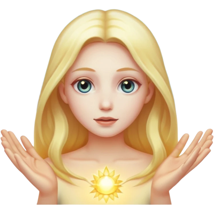 a being made of light emoji
