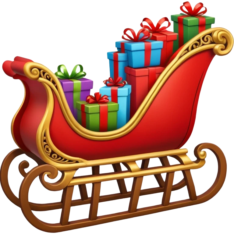 Christmas sleigh emoji