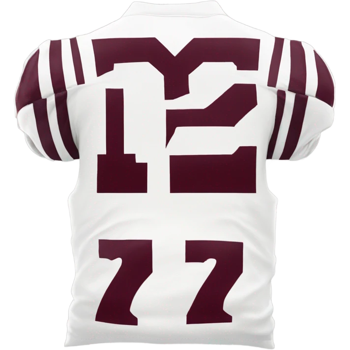 White Texas a&m 12th man maroon jersey  emoji