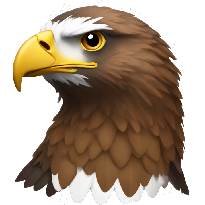 Brown eagle. No white neck emoji