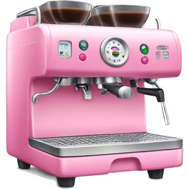 Pink espresso machine emoji