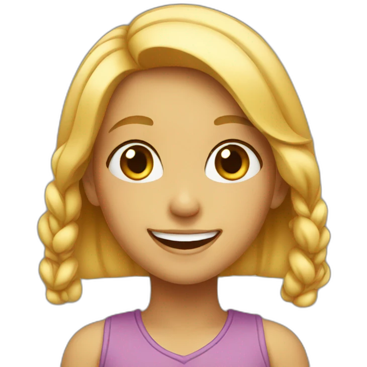 Girl smiling emoji