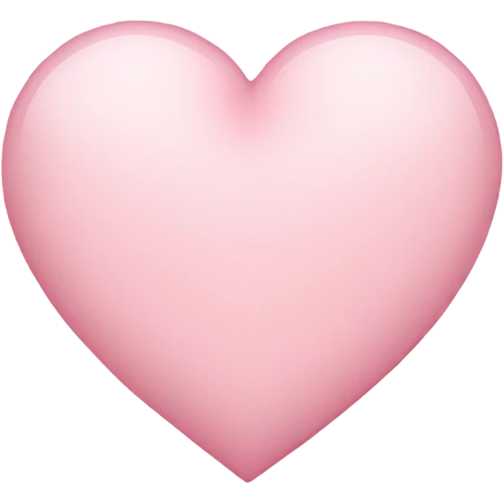Light pink heart emoji