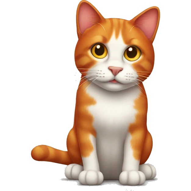 Red cat emoji