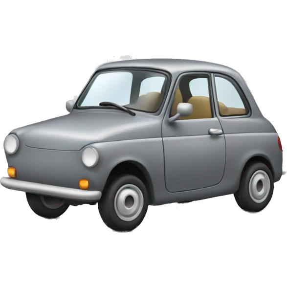little grey car emoji