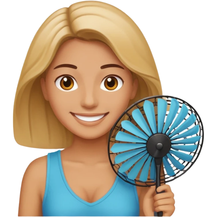 A fan  emoji