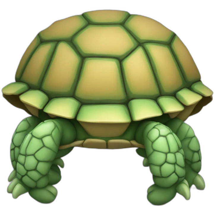 desenho de tartaruga 3d emoji