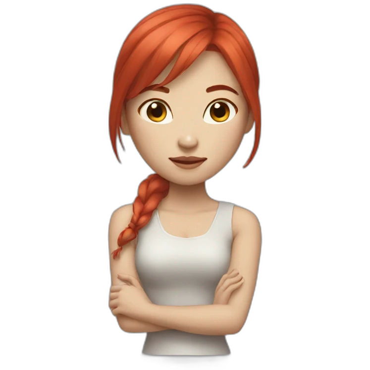 woman Chinese Red hair emoji