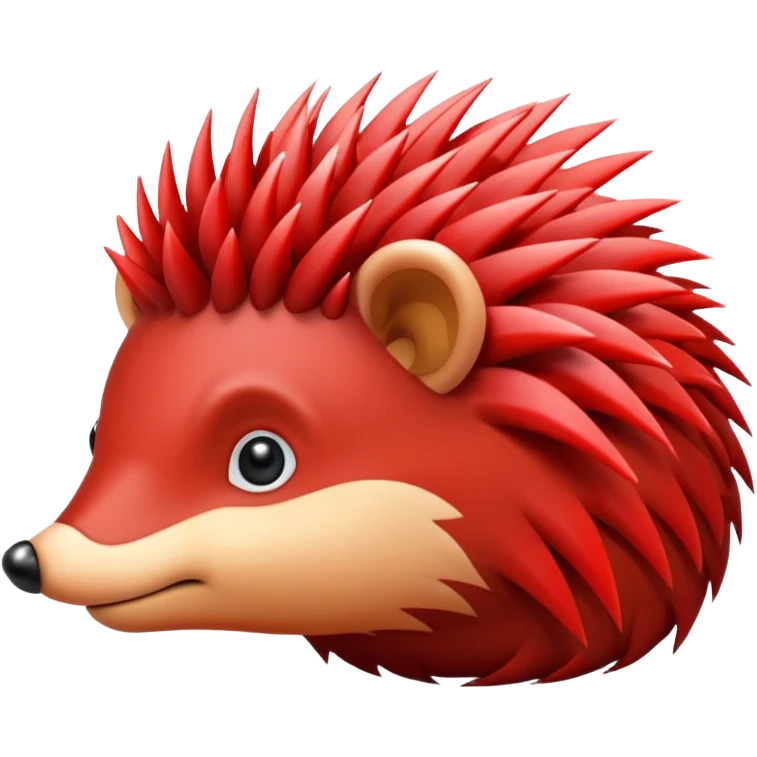  red hedgehog groom emoji