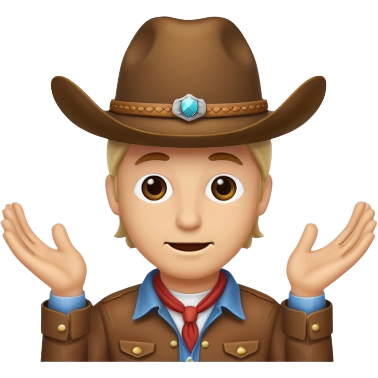 💩 wearing cowboy hat emoji