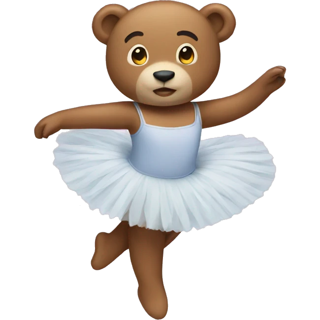 Ballet bear emoji