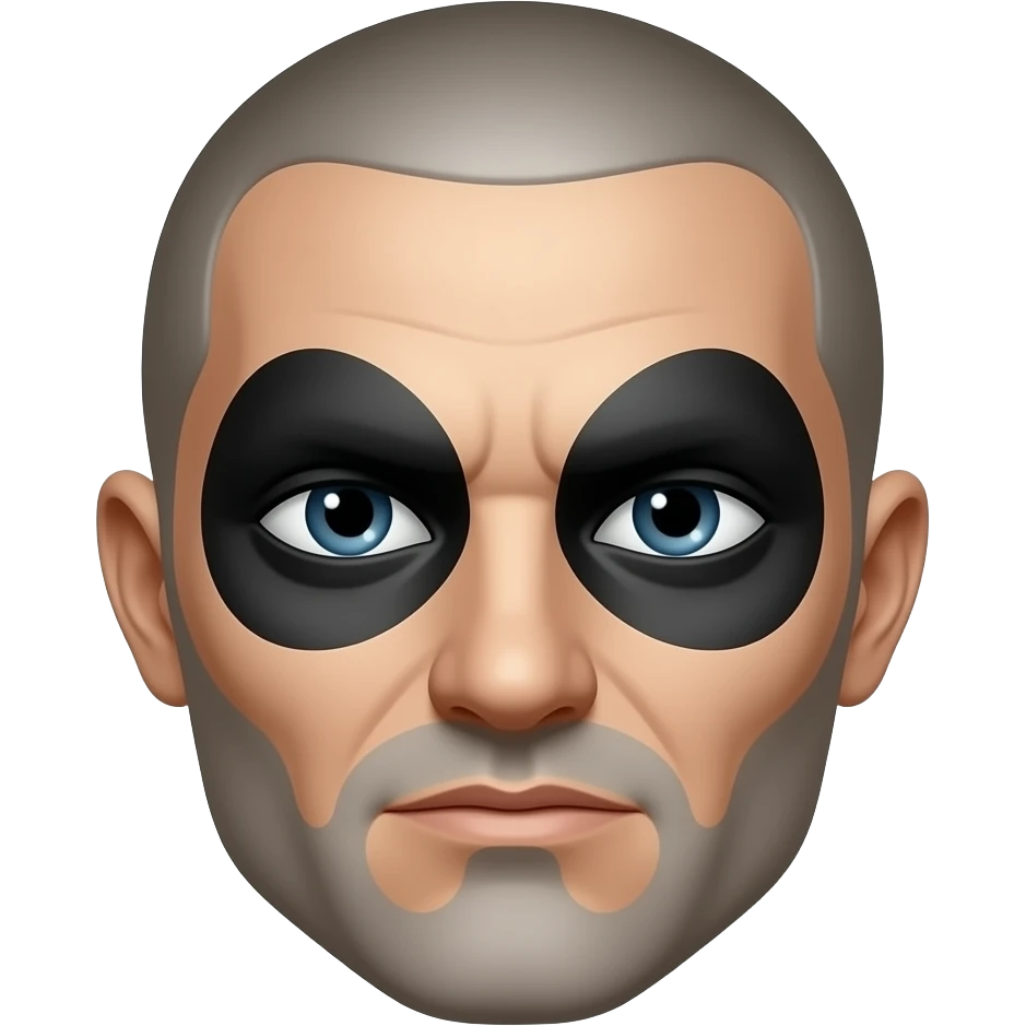 Cara con ojera bandido emoji