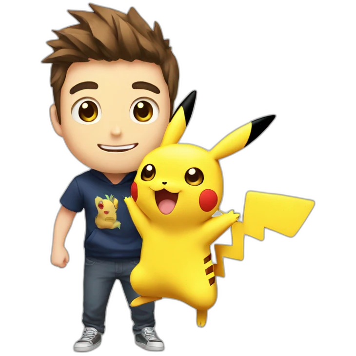 Pikachu avec mrbeast emoji