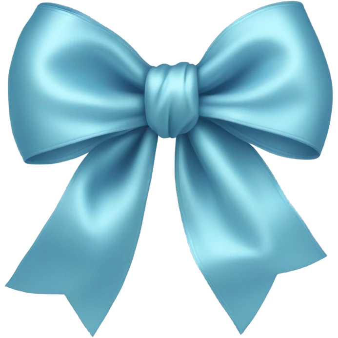 A light blue bow emoji