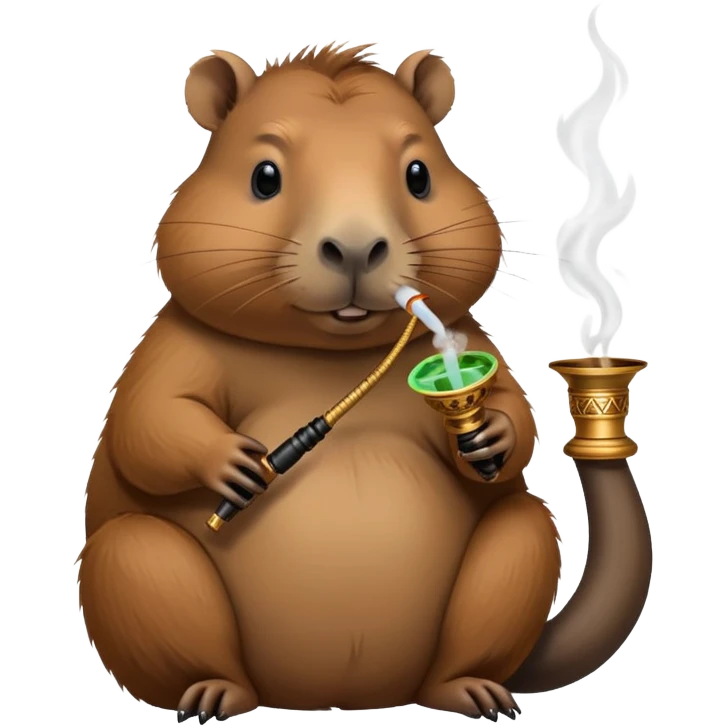 Hookah capibara  emoji