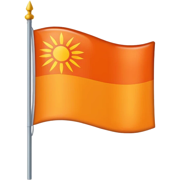 a flag with these colours: 🧡 emoji