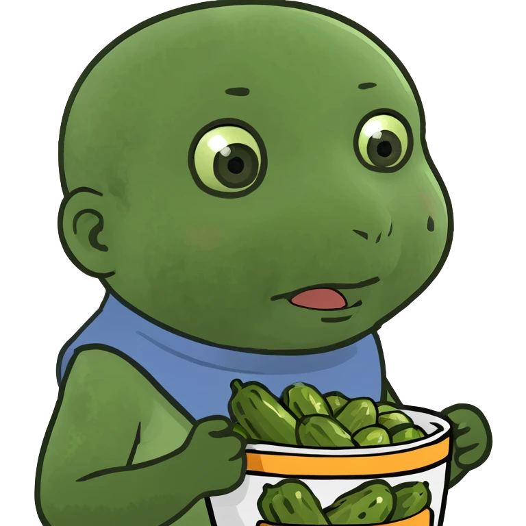 Baby that loves pickles emoji