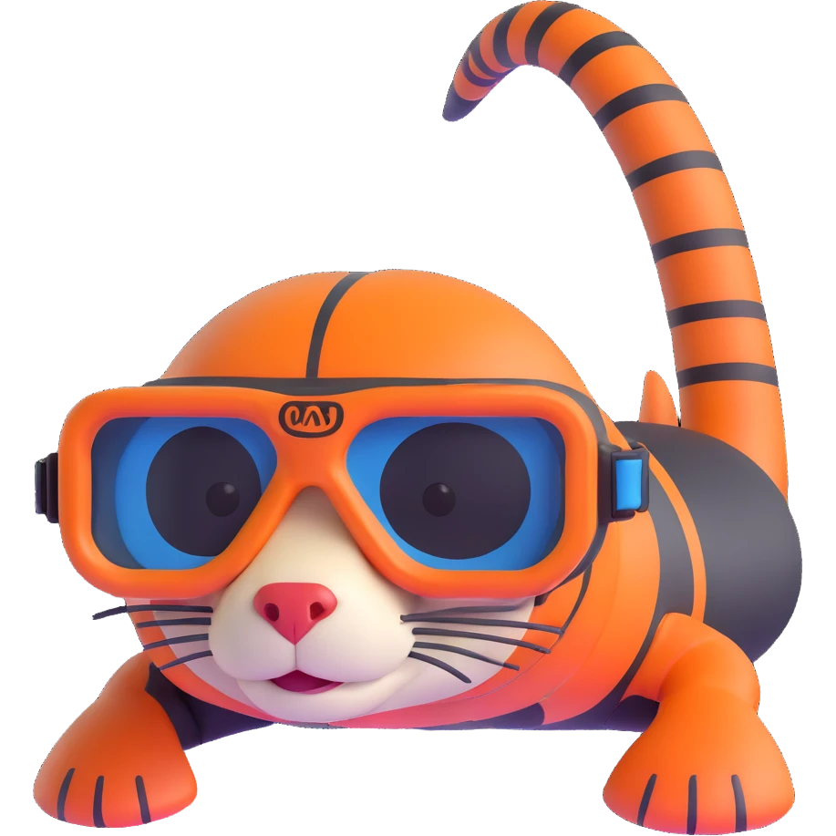 mongoose with snorkel goggles emoji