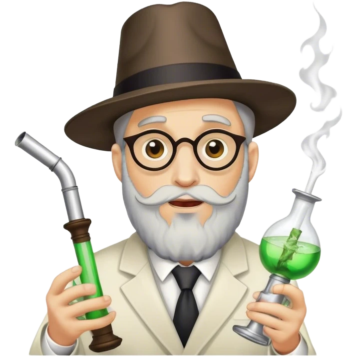 Rabbi ripping a bong  emoji