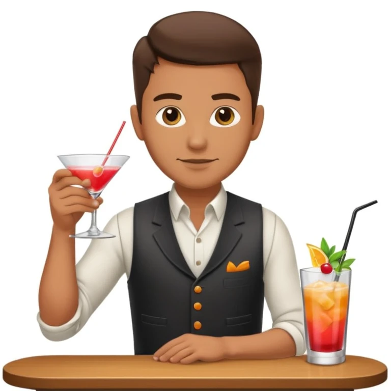 bartender mixing drinks emoji