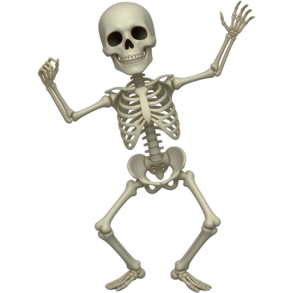 Dancing skeleton emoji