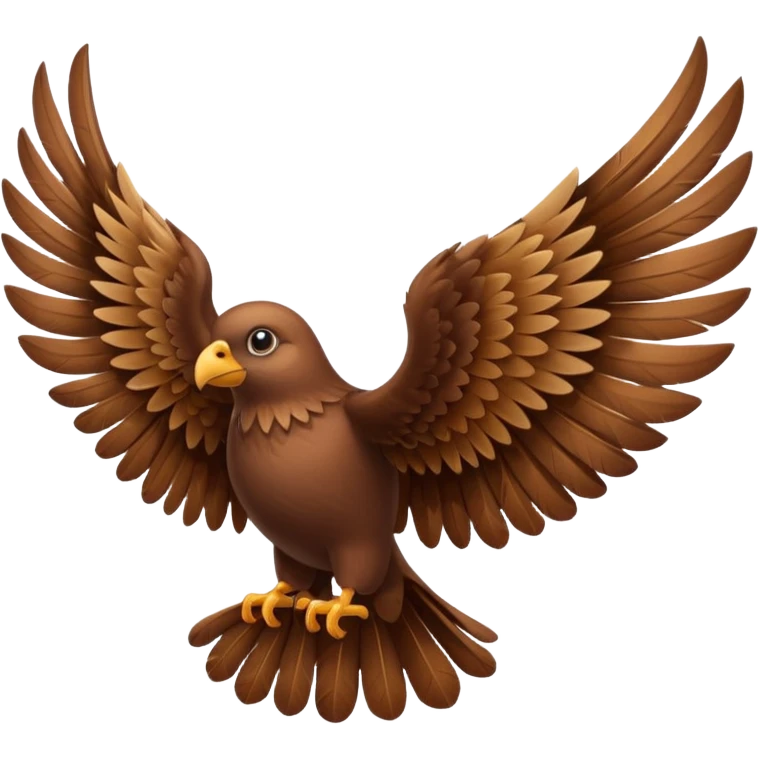 Brown wings emoji