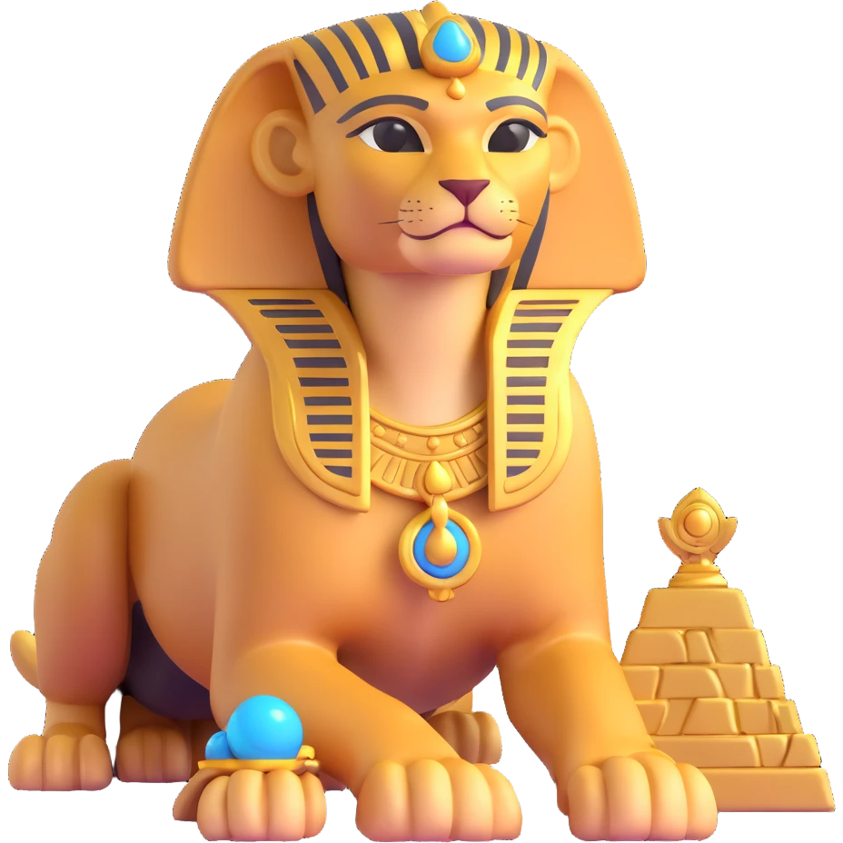 sphinx guarding a treasure emoji