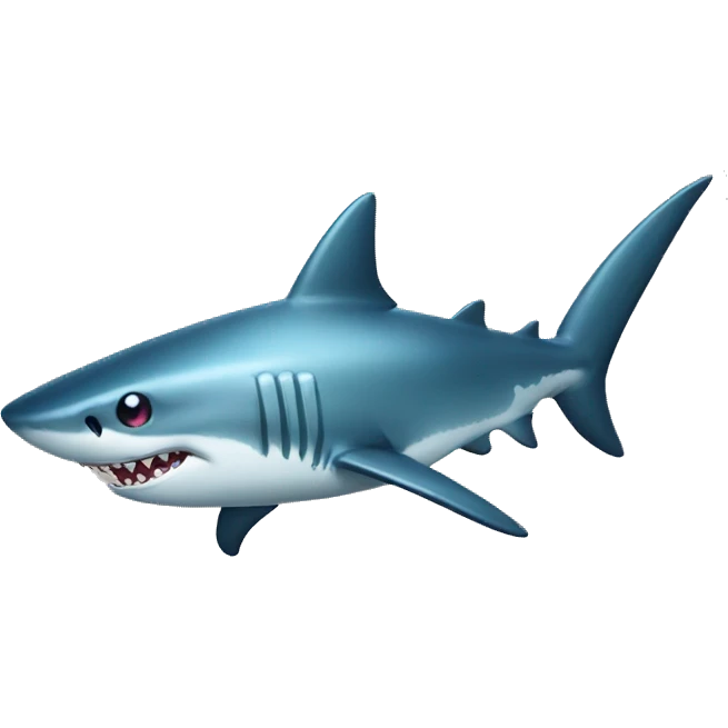 Diamond shark emoji