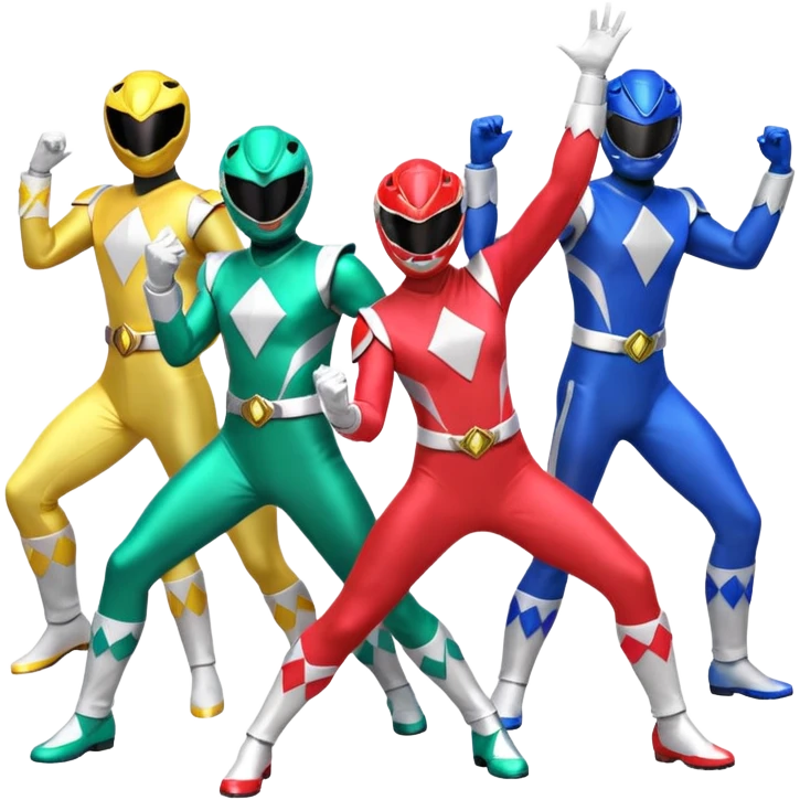 Mighty morphin power rangers emoji